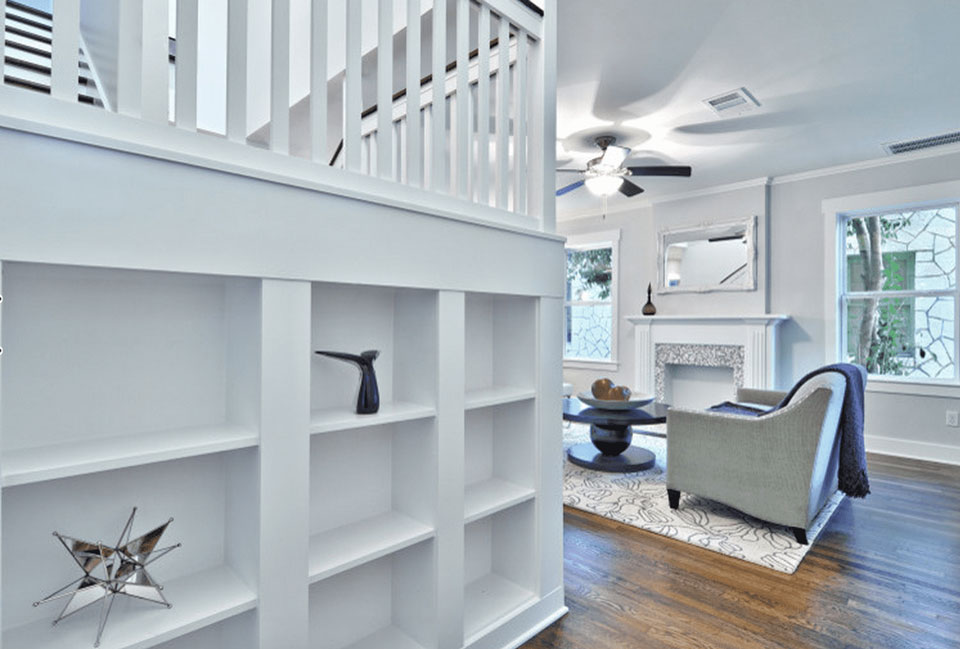 built-ins under stairway