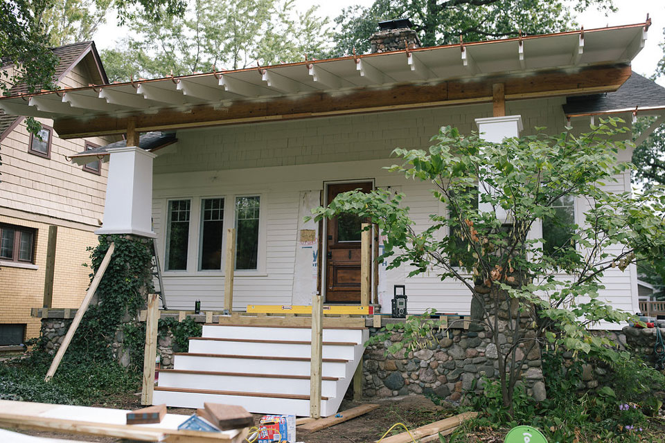 Pleasant Ridge, MI Bungalow - During Remodel by MainStreet Design Build