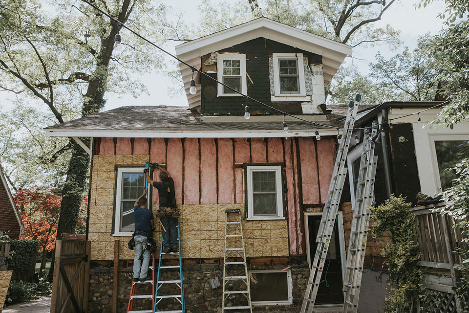 Pleasant Ridge, MI Bungalow - During Remodel by MainStreet Design Build