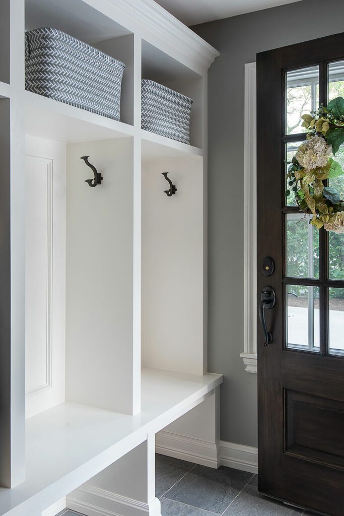 Storage Cubbies in Mudroom - MainStreet Design Build, Birmingham, MI