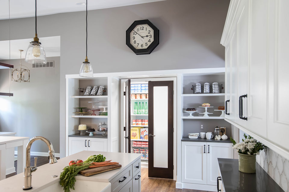 Walk-In Kitchen Pantry, Pull-Out Shelves