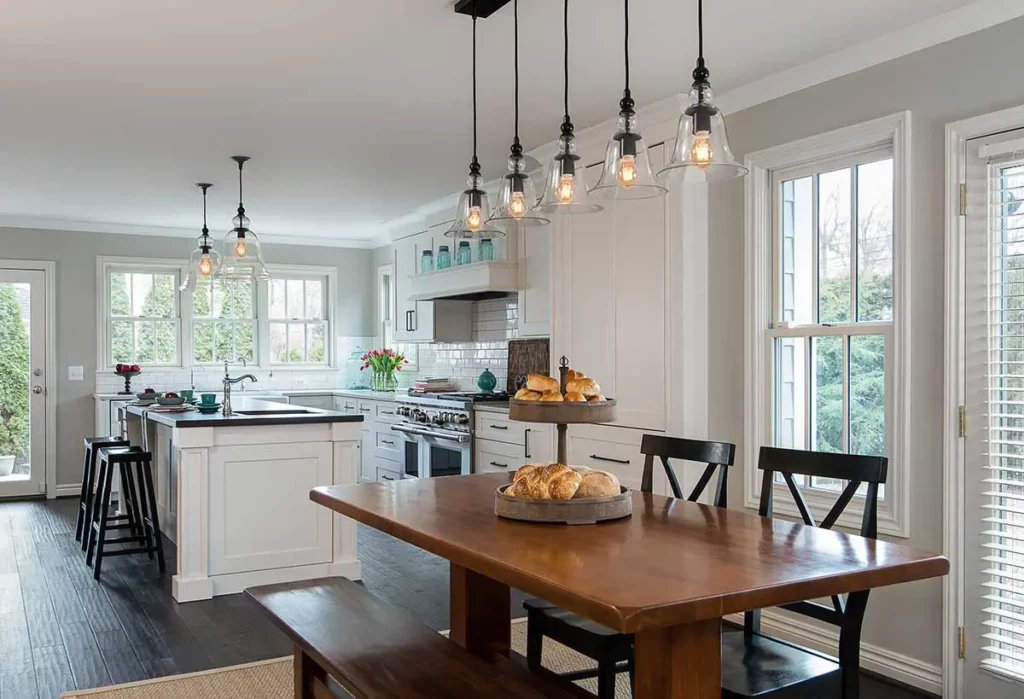 Open Concept Transitional Kitchen Remodel and Addition in Birmingham, MI