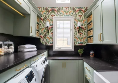 Cheerful Laundry Room Remodel in Birmingham, MI