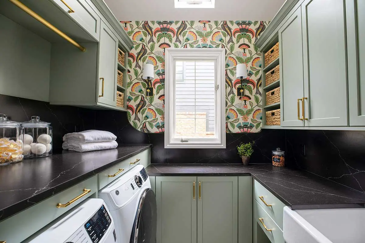 Cheerful Laundry Room Remodel in Birmingham, MI