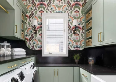 Cheerful Laundry Room Remodel in Birmingham, MI