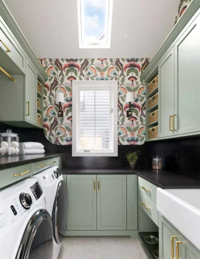 Cheerful Laundry Room Remodel in Birmingham, MI