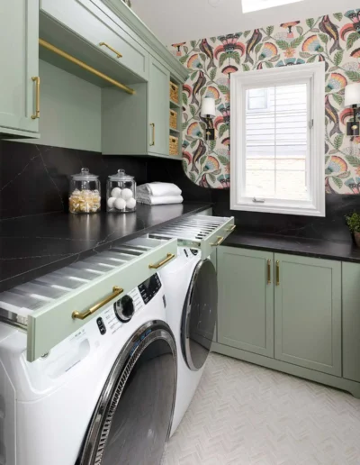Cheerful Laundry Room Remodel in Birmingham, MI