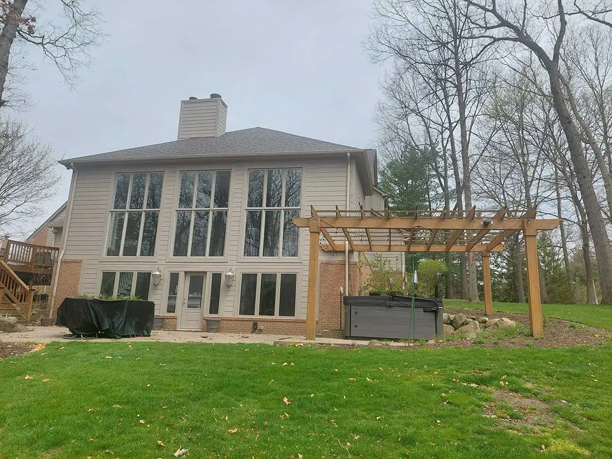 Before Three-Season Room Addition and New Deck in Rochester Hills, MI